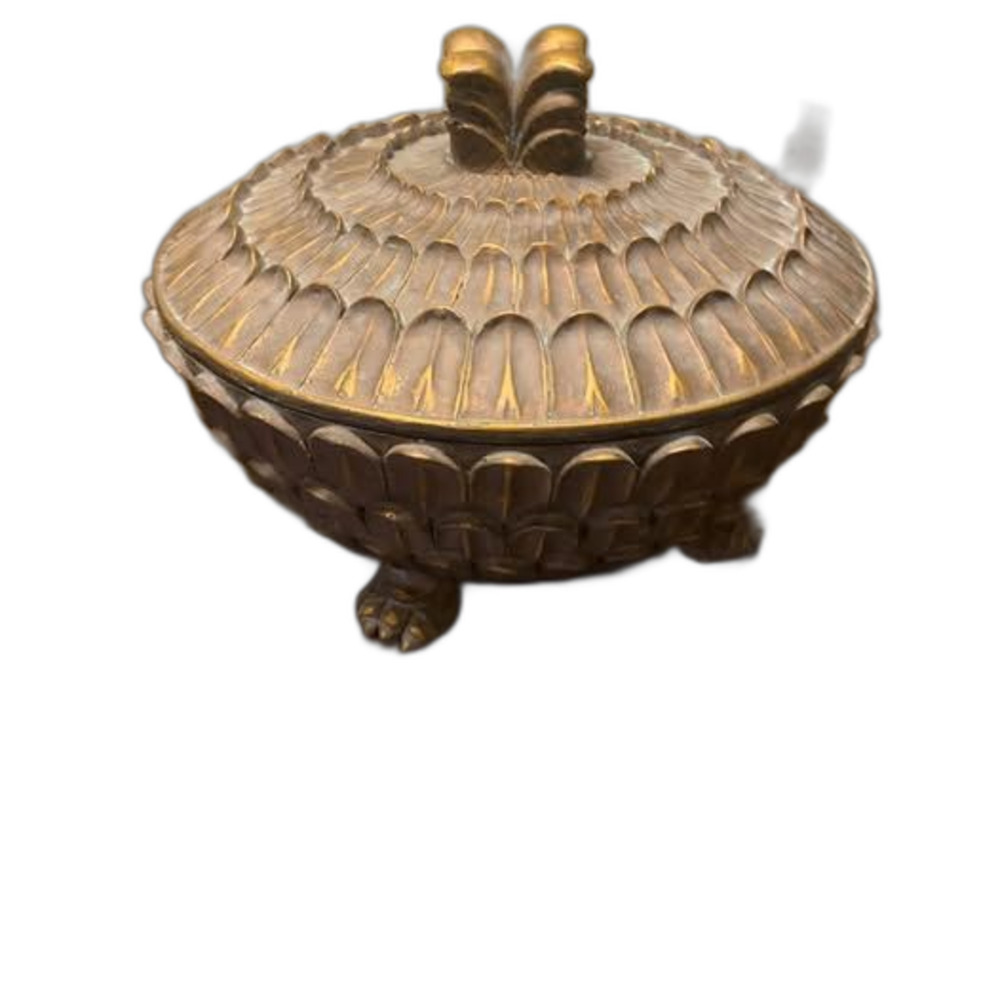 Decorative container with lid